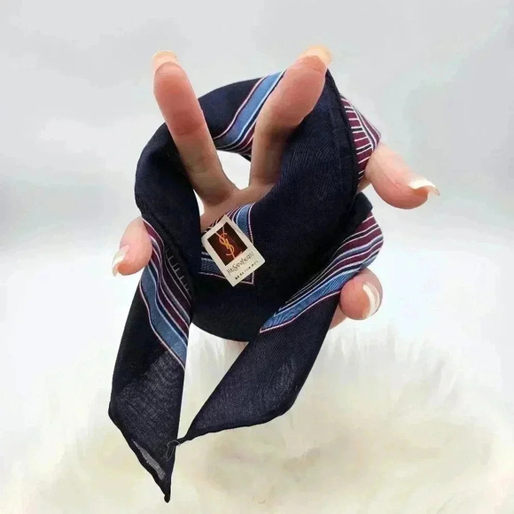 YSL Stripes  Design Neckerchief - Picture 1 of 6